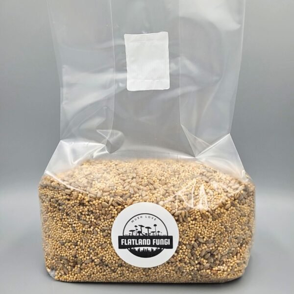 pre-sterilized rye & millet mushroom grain spawn - full bag